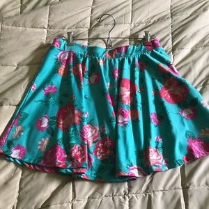 Floral skater skirt